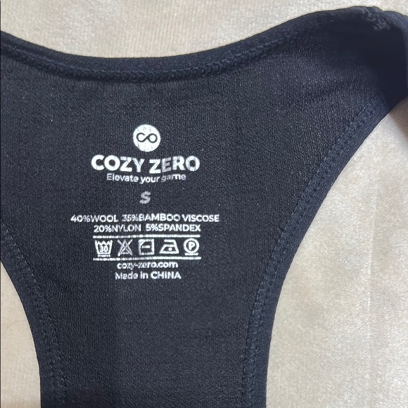 COZY ZERO TOP . Women's Brown Crop Top - Picture 4 of 9